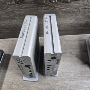 LaCie 301146U d2 Quadra Hard Drive Enclosure Lot 2 Silver FireWire eSATA Tested